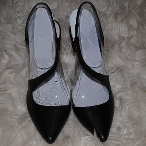 Aldo Black Patent Leather Heeled Sandals